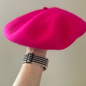 Vibrant Fuchsia Kids Beret